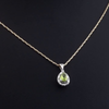 1.04 Carat Natural Diamond and Peridot Necklace – Fine Jewelry Design