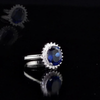 2.69 Carat Natural Diamond and Sapphire Ring – Fine Jewelry Design