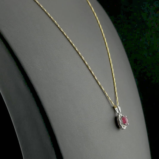 1.4 Carat Natural Diamond and Ruby Necklace – Fine Jewelry Design