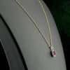 1.4 Carat Natural Diamond and Ruby Necklace – Fine Jewelry Design
