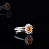 0.69 Carat Natural Diamond and Sapphire Ring – Fine Jewelry Design