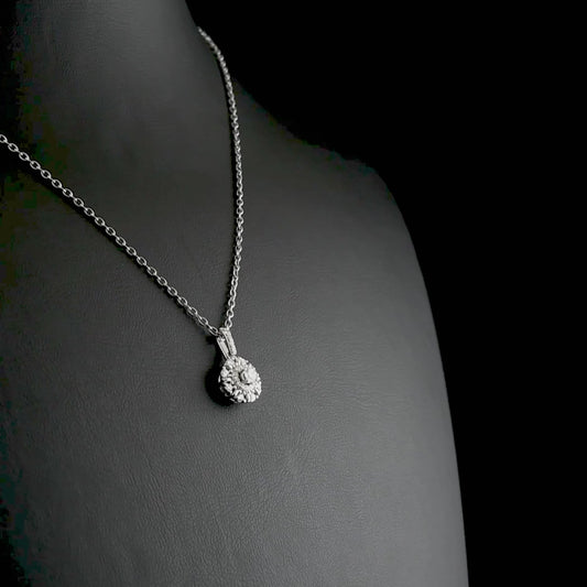 0.42 Carat Natural Diamond Necklace – Elegant Fine Jewelry Design