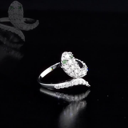0.69 Carat Natural Diamond Snake Design Ring – Fine Jewelry Design