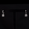 0.06 Carat Natural Diamond Snowflake Earrings – Fine Jewelry Gift