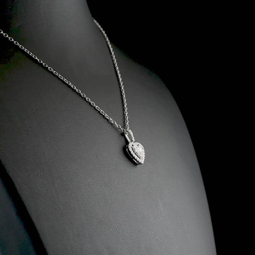 0.86 Carat Natural Diamond and Rhodolite Necklace – Fine Jewelry Design