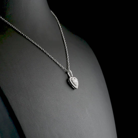 0.86 Carat Natural Diamond and Rhodolite Necklace – Fine Jewelry Design