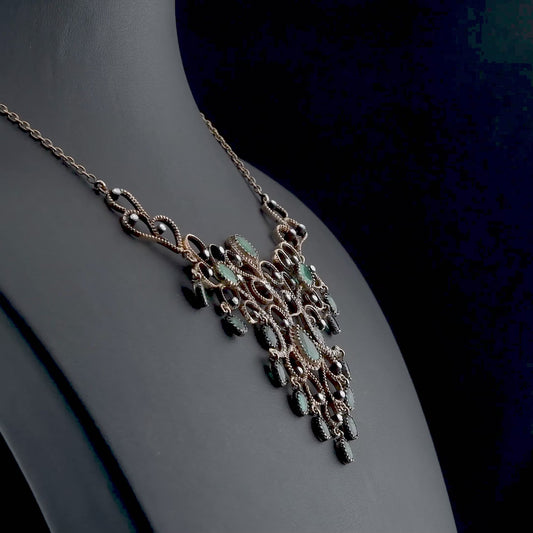 7.28 Carat Natural Diamond and Emerald Necklace – Fine Jewelry Design
