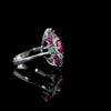 5.22 Carat Natural Diamond and Ruby Ring – Fine Jewelry Design