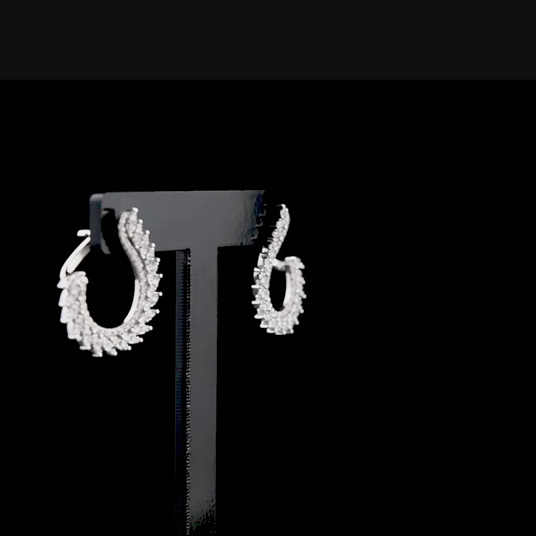 1.28 Carat Natural Diamond Earrings – Elegant Fine Jewelry Design