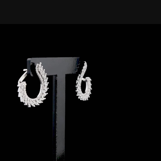 1.28 Carat Natural Diamond Earrings – Elegant Fine Jewelry Design