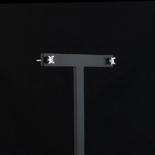 0.16 Carat Baguette Diamond Earrings – Elegant Fine Jewelry Design