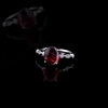 2.67 Carat Natural Diamond and Rhodolite Ring – Fine Jewelry Design