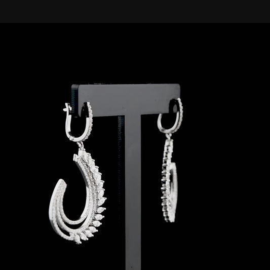 1.44 Carat Marquise Diamond Earrings – Elegant Fine Jewelry Design