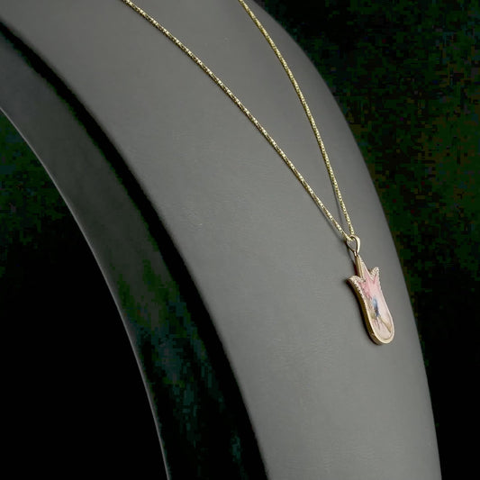 0.15 Carat Natural Diamond Bird Necklace – Elegant Fine Jewelry Design