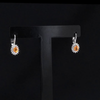 1.38 Carat Natural Diamond and Yellow Sapphire Earrings – Fine Jewelry Design