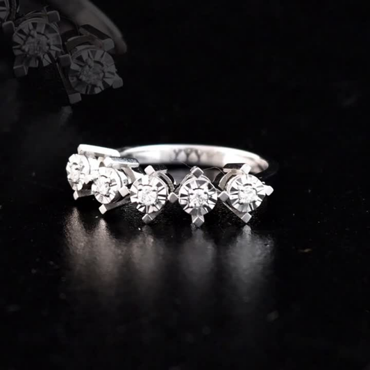 0.18 Carat Natural Diamond Ring – Fine Jewelry Design