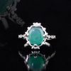 3.63 Carat Natural Diamond and Emerald Ring – Fine Jewelry Design