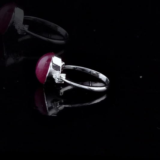 4.05 Carat Natural Diamond and Tourmaline Ring – Fine Jewelry Design