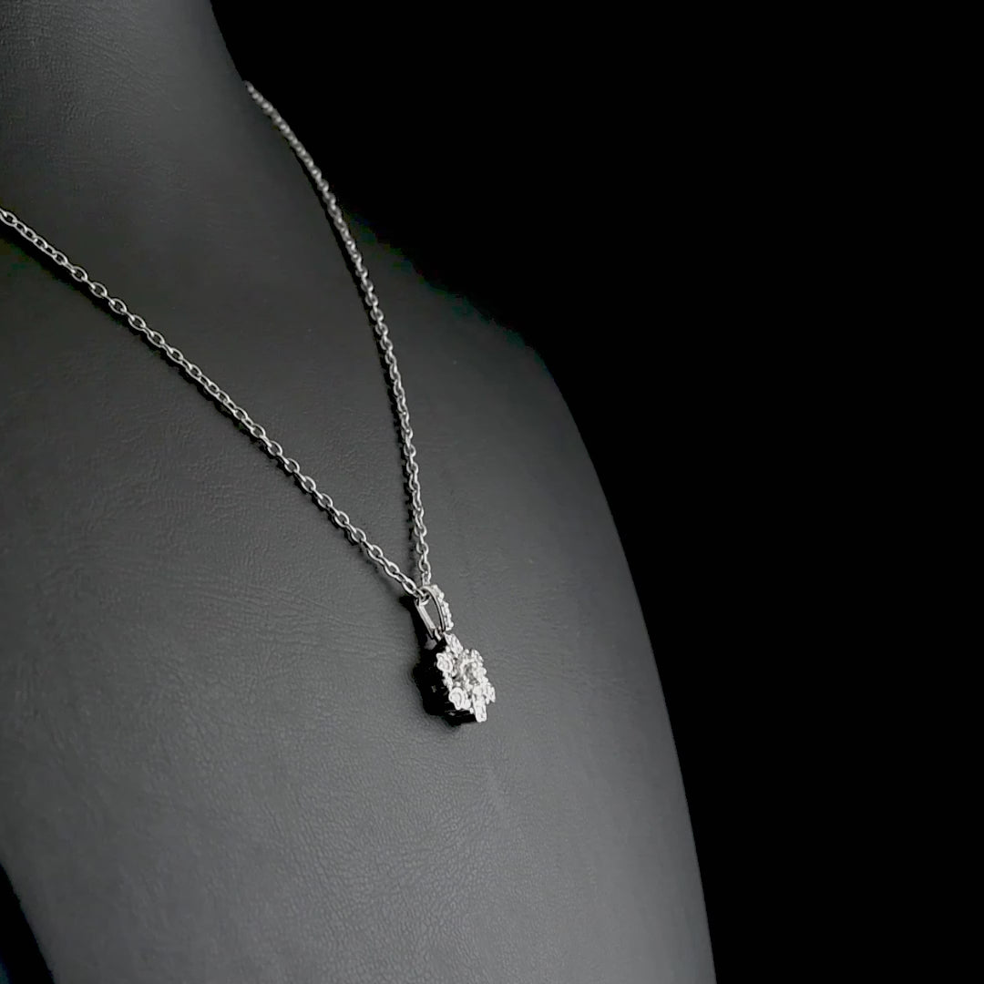 0.34 Carat Natural Diamond Necklace – Elegant Fine Jewelry Design