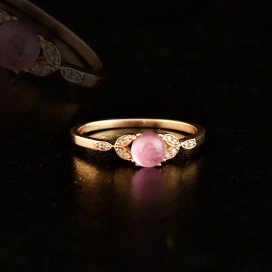 0.95 Carat Natural Diamond and Tourmaline Ring – Fine Jewelry Design