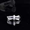 0.34 Carat Natural Diamond and Sapphire Ring – Fine Jewelry Design