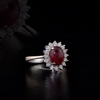 2.78 Carat Natural Diamond and Ruby Ring – Fine Jewelry Design