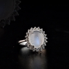4.27 Carat Natural Diamond and Moonstone Ring – Fine Jewelry Design