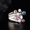 1.68 Carat Natural Diamond and Tourmaline Ring – Fine Jewelry Design