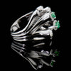 1.50 Carat Natural Diamond and Emerald Ring – Fine Jewelry Design