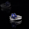 1.07 Carat Natural Diamond and Sapphire Ring – Fine Jewelry Design