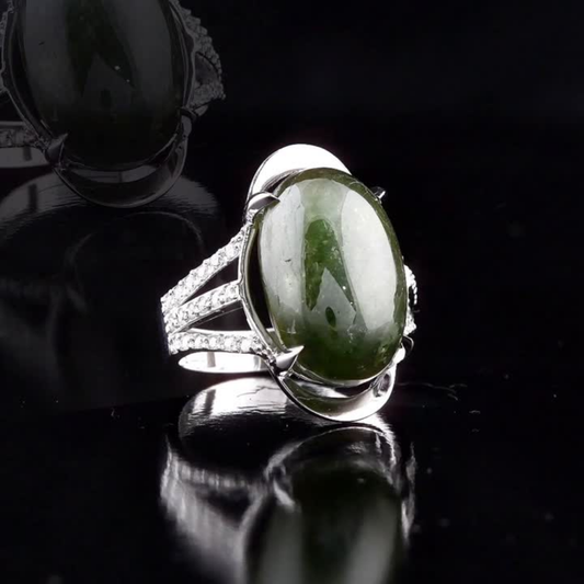 1.43 Carat Natural Diamond and Emerald Ring – Fine Jewelry Design