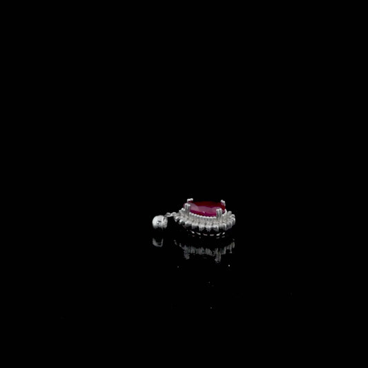 1.92 Carat Natural Diamond and Ruby Necklace – Fine Jewelry Design