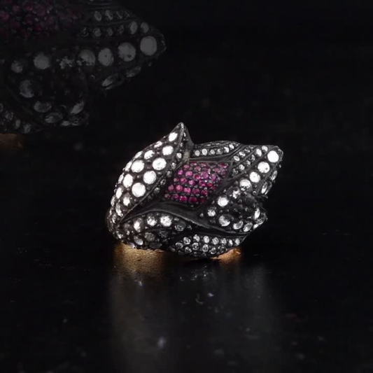 2.32 Carat Natural Diamond and Ruby Ring – Fine Jewelry Design