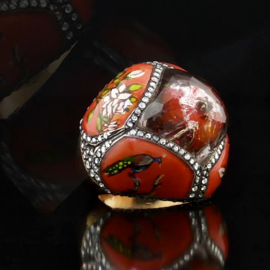 1.01 Carat Natural Diamond Bird Design Ring – Fine Jewelry Design