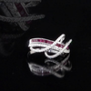 0.95 Carat Natural Diamond and Ruby Ring – Fine Jewelry Design