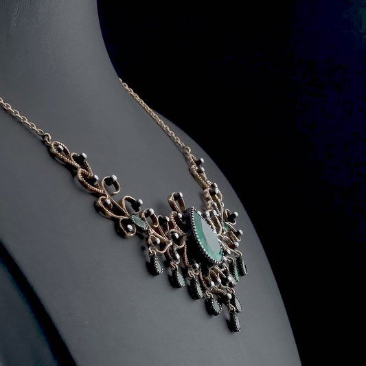 4 Carat Natural Diamond and Emerald Necklace – Fine Jewelry Design