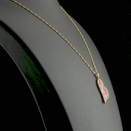 0.17 Carat Natural Diamond Dove Pendant Necklace