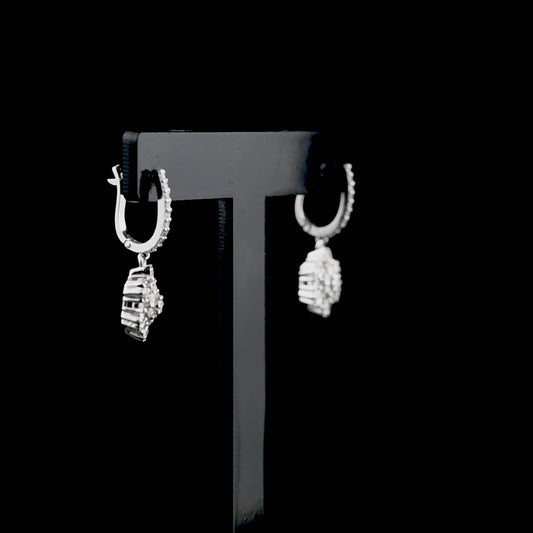 0.89 Carat Natural Diamond Earrings – Elegant Fine Jewelry Design