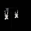 0.58 Carat Baguette Diamond Floral Earrings – Fine Jewelry Design