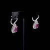 3.82 Carat Natural Diamond and Ruby Earrings – Fine Jewelry Design