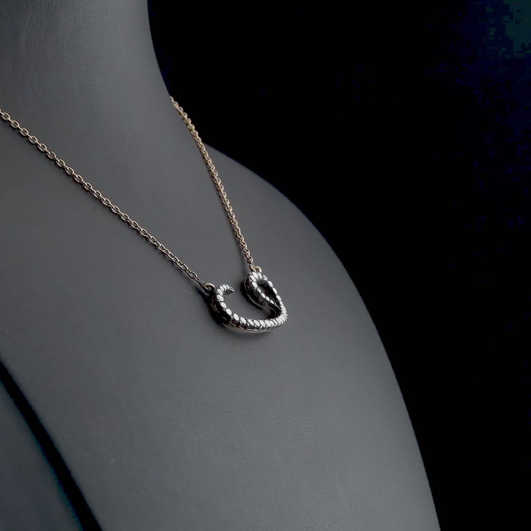 0.5 Carat Natural Diamond Arabic Waw Necklace – Fine Jewelry Design