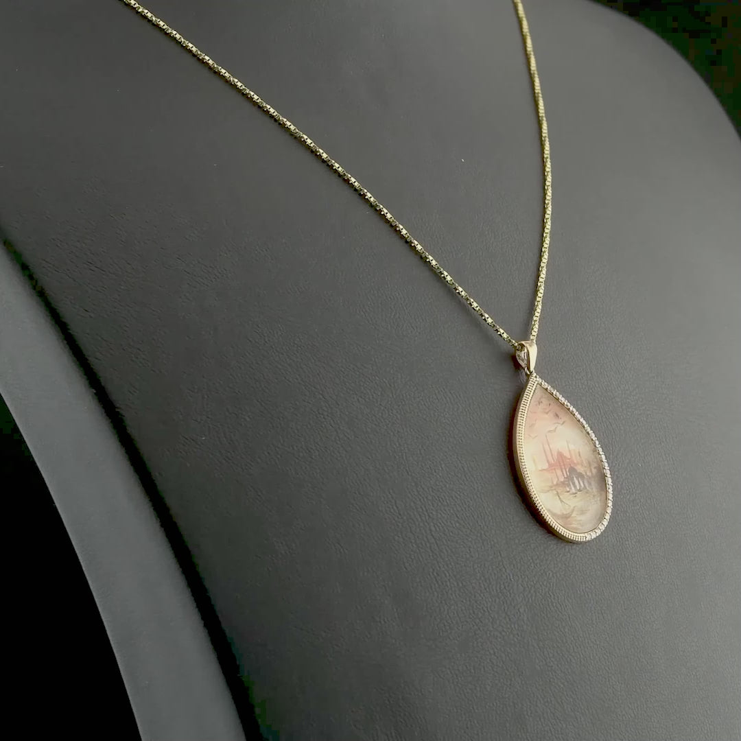 0.18 Carat Diamond Necklace with Bosphorus Motif – Elegant Fine Jewelry