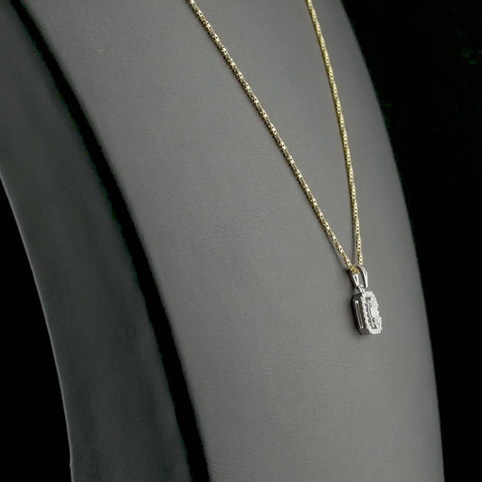 0.15 Carat Baguette Diamond Necklace – Elegant Fine Jewelry Design